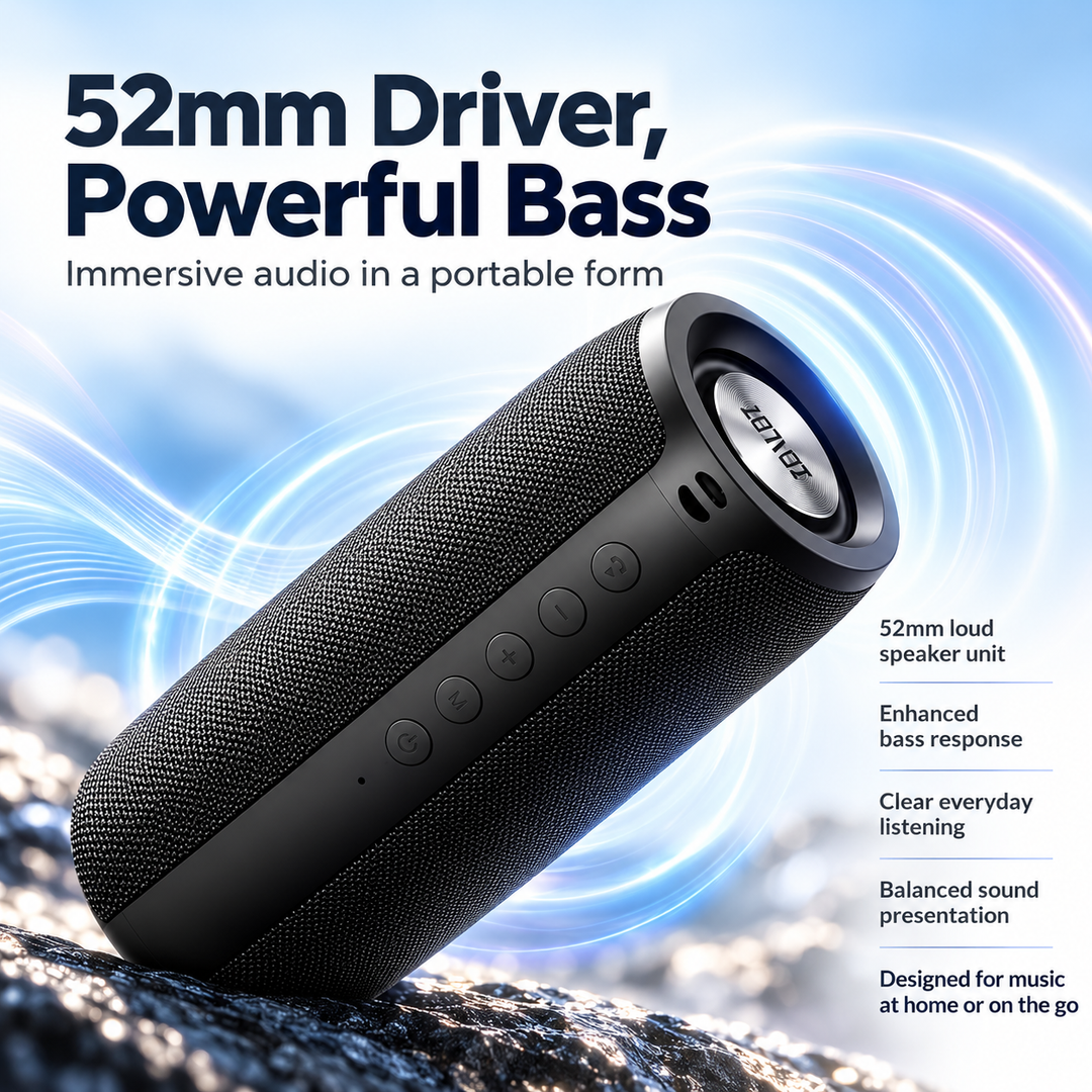 Mini Bluetooth Speaker 360 Waterproof Portable Wireless Party Speaker