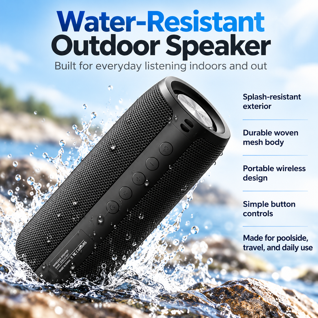 Mini Bluetooth Speaker 360 Waterproof Portable Wireless Party Speaker