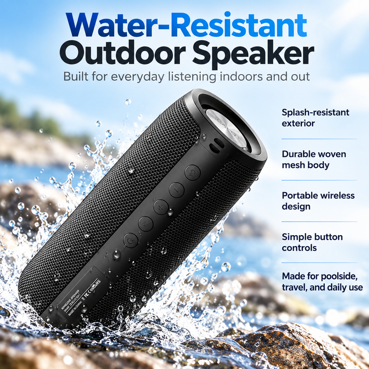 Mini Bluetooth Speaker 360 Waterproof Portable Wireless Party Speaker
