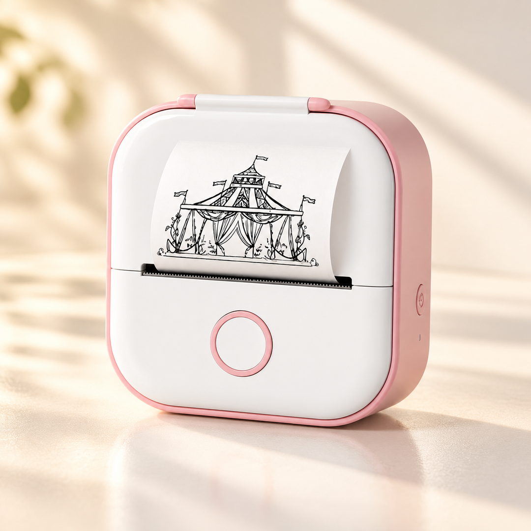 Mini Pocket Printer Bluetooth Thermal Sticker Photo Label Printer