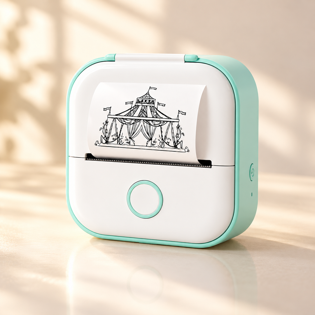 Mini Pocket Printer Bluetooth Thermal Sticker Photo Label Printer