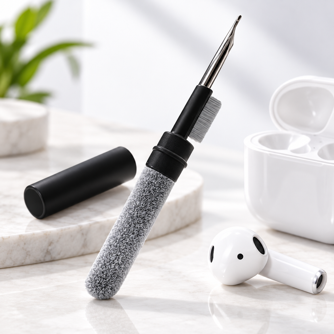 Earbud Cleaning Pen 3 in 1 Earphone Cleaner Kit Brush Sponge Tool