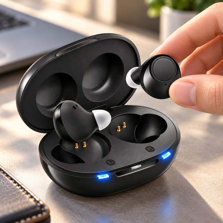 Rechargeable Invisible Sound Amplifier In Ear Hearing Amplifier Pair