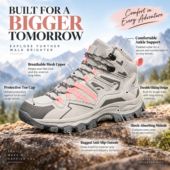 Orthopedic Hiking Boots for Plantar Fasciitis Men and Women