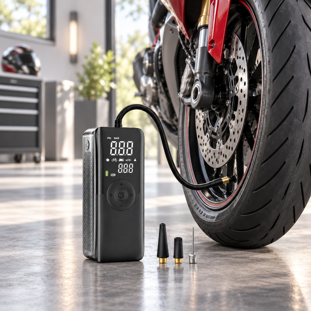 Cordless Tyre Inflator Rechargeable Portable Air Pump for Car