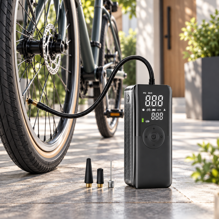 Cordless Tyre Inflator Rechargeable Portable Air Pump for Car