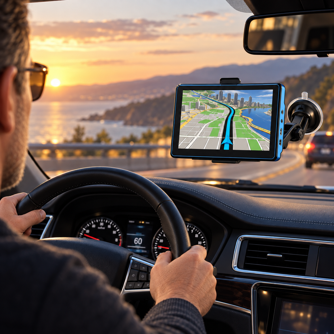 7 Inch GPS Sat Nav for Cars Trucks with UK EU Maps and Traffic