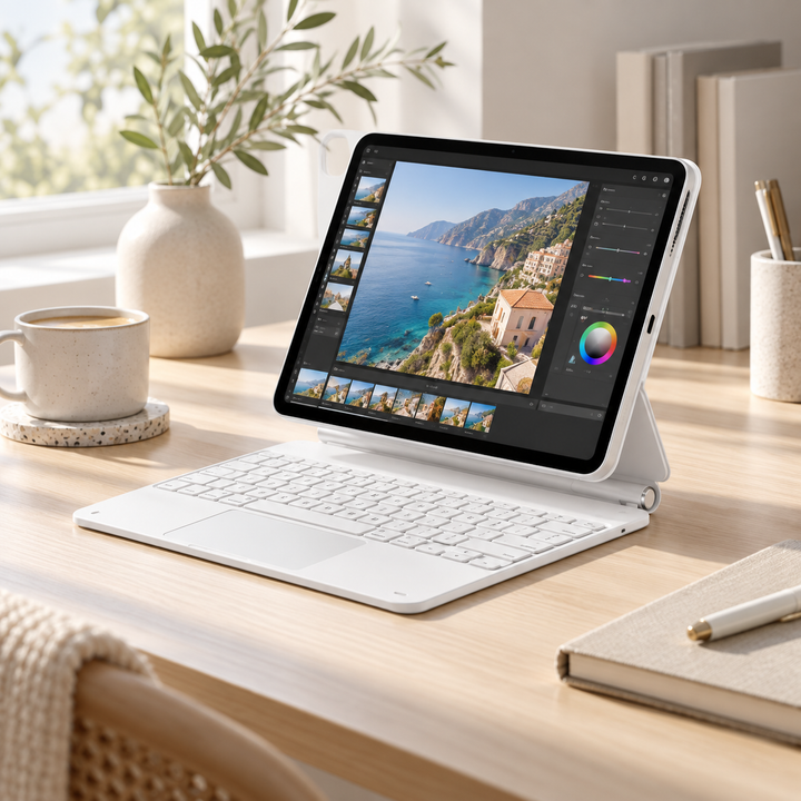 360 Magnetic Keyboard Case for iPad Pro and Air with Trackpad
