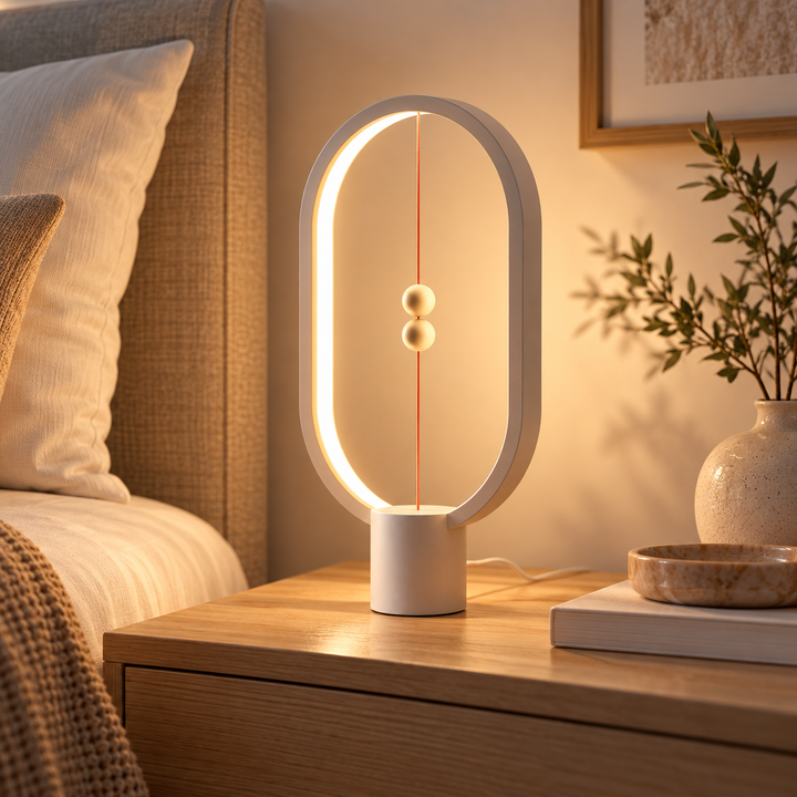 Heng Balance Lamp Magnetic Floating LED Desk Light Wood