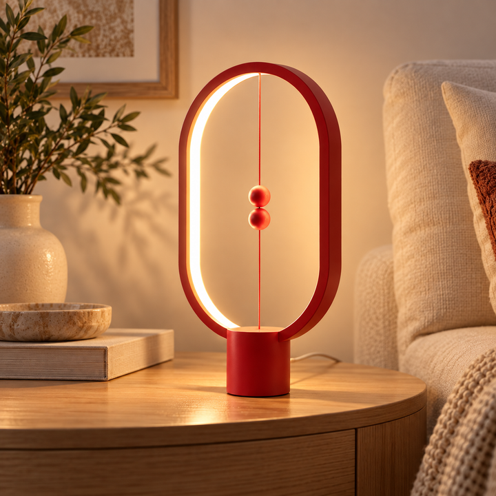 Heng Balance Lamp Magnetic Floating LED Desk Light Wood