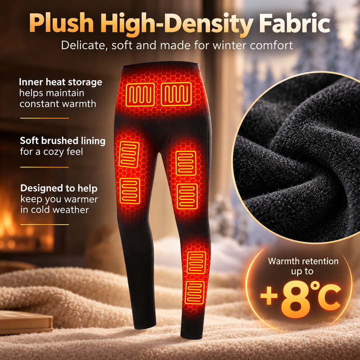 Heated Underwear Rechargeable Thermal Base Layer for Men Women