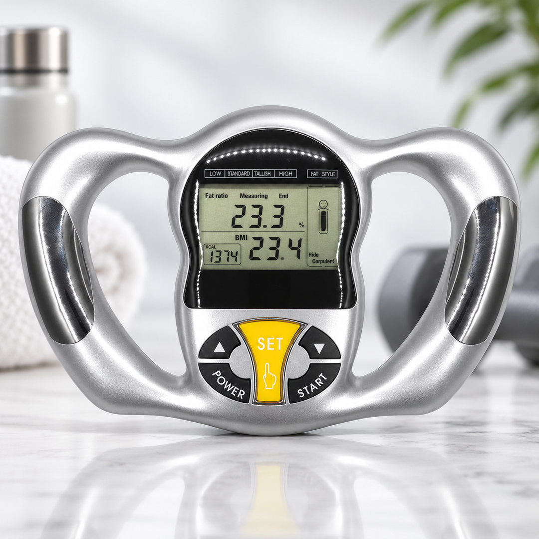 Body Fat Analyser Handheld BMI Monitor with LCD Display
