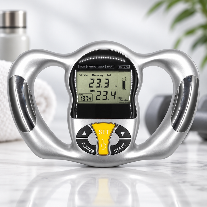 Body Fat Analyser Handheld BMI Monitor with LCD Display