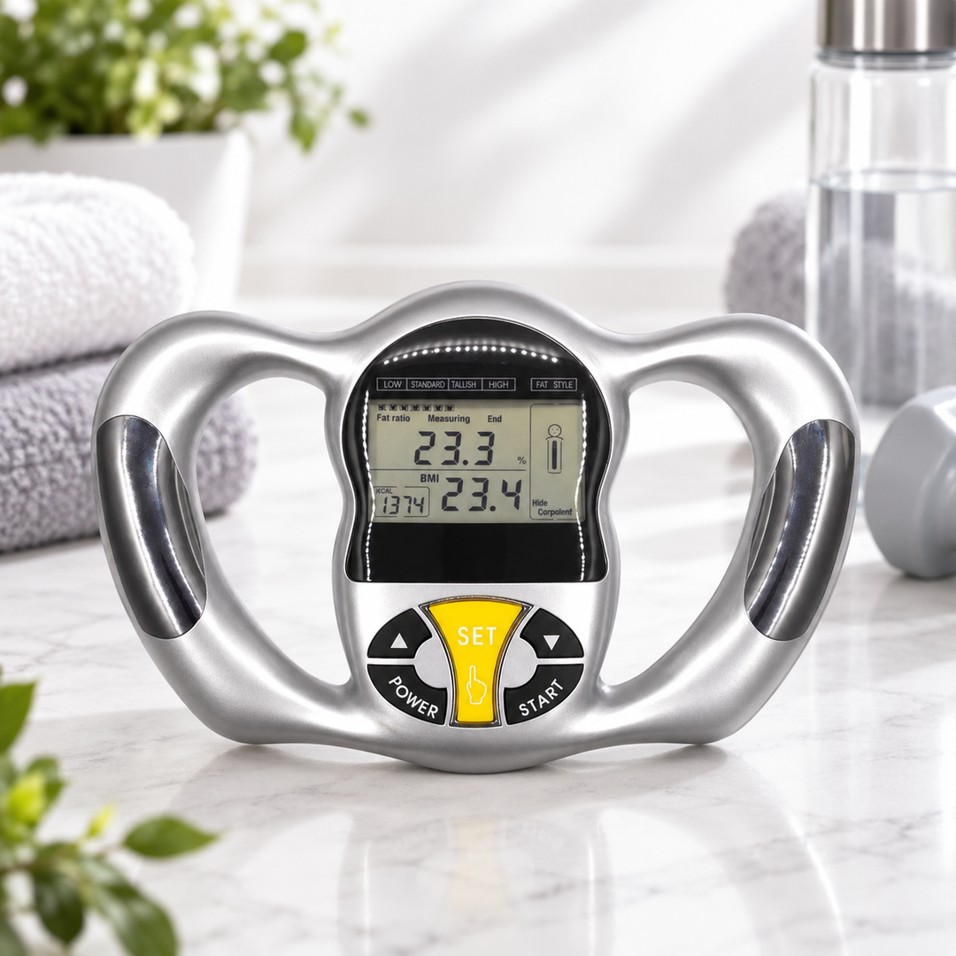 Body Fat Analyser Handheld BMI Monitor with LCD Display