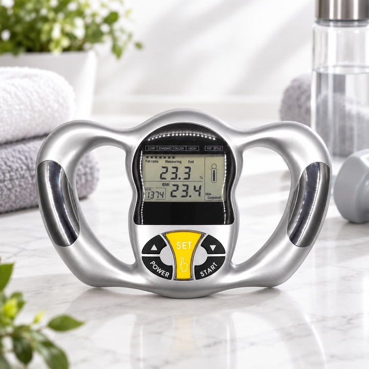 Body Fat Analyser Handheld BMI Monitor with LCD Display