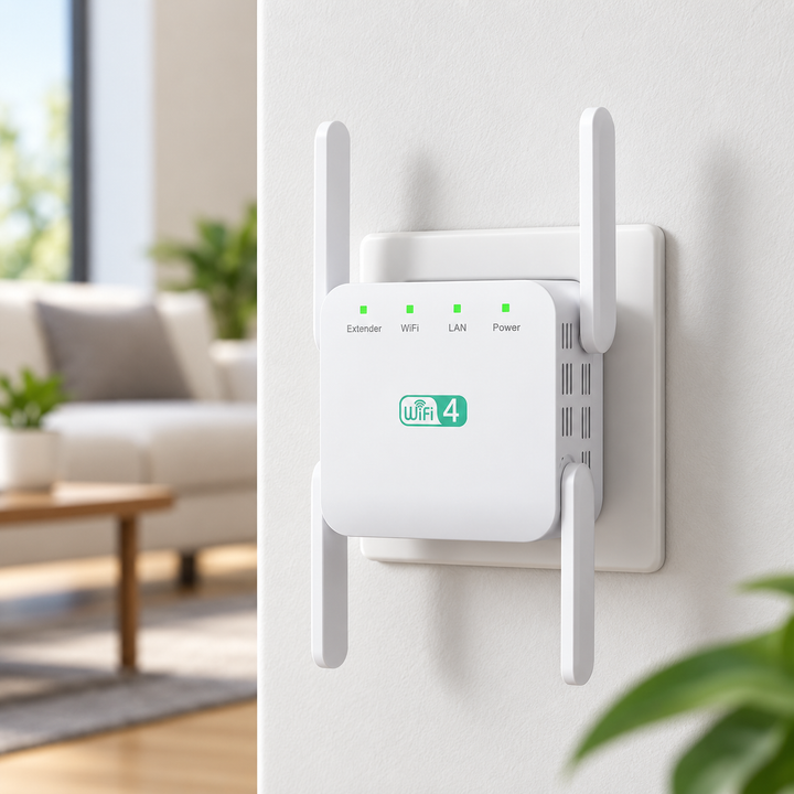 WiFi Extender Booster Dual Band 1200Mbps Home Signal Repeater