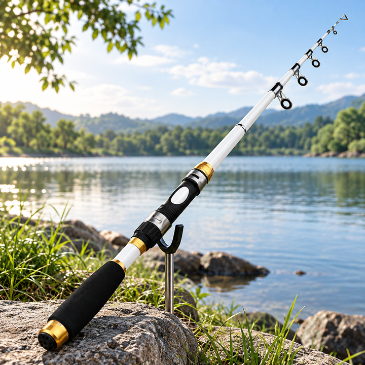 Carbon Fibre Telescopic Fishing Rod Portable Travel Rod