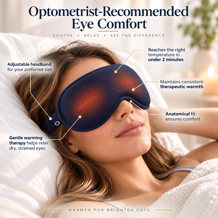 Heated Eye Mask for Dry Eyes USB Warm Compress Sleep Mask