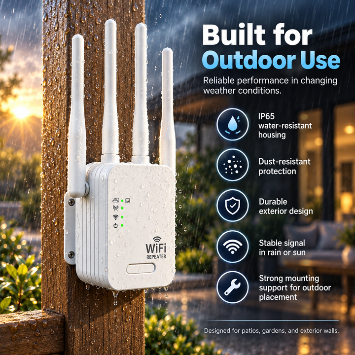 Outdoor WiFi Booster Dual Band 1200Mbps Long Range Extender