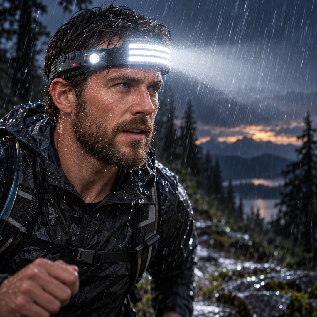 LED Headlamp Rechargeable Waterproof Head Torch for Running