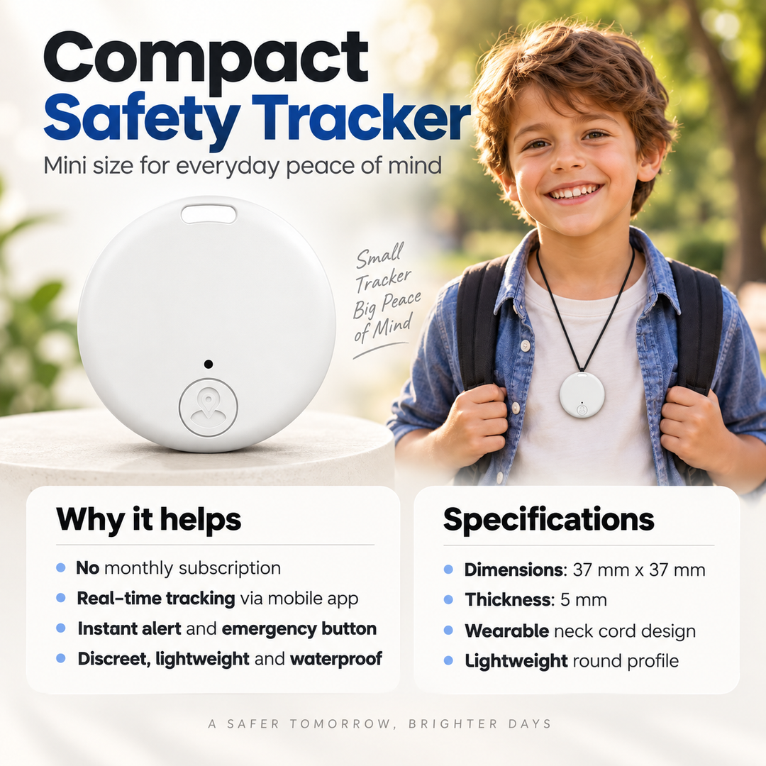 GPS Tracker for Kids Waterproof No Subscription Real Time