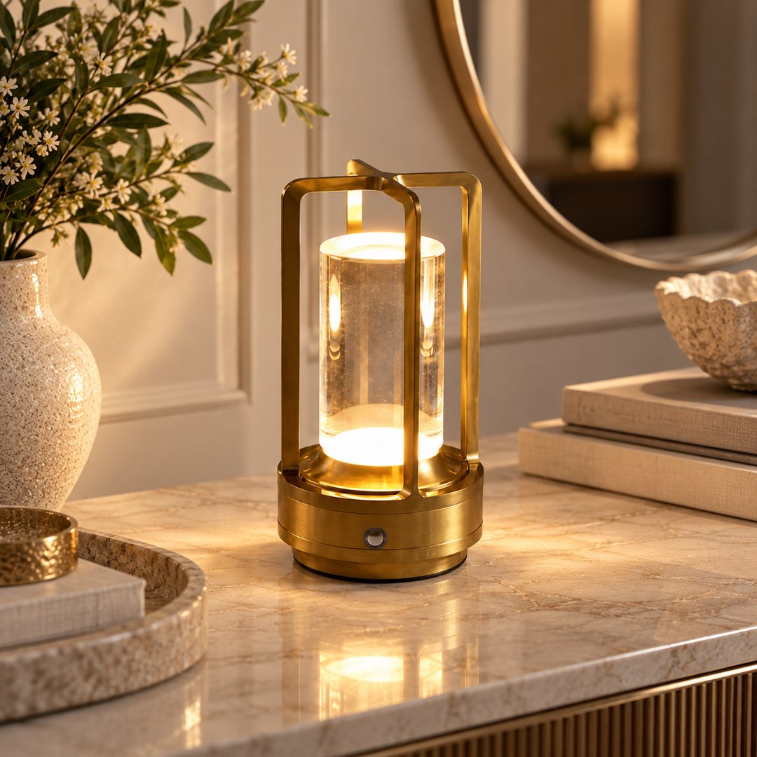 Cordless LED Table Lamp Rechargeable Dimmable Nordic Night Light