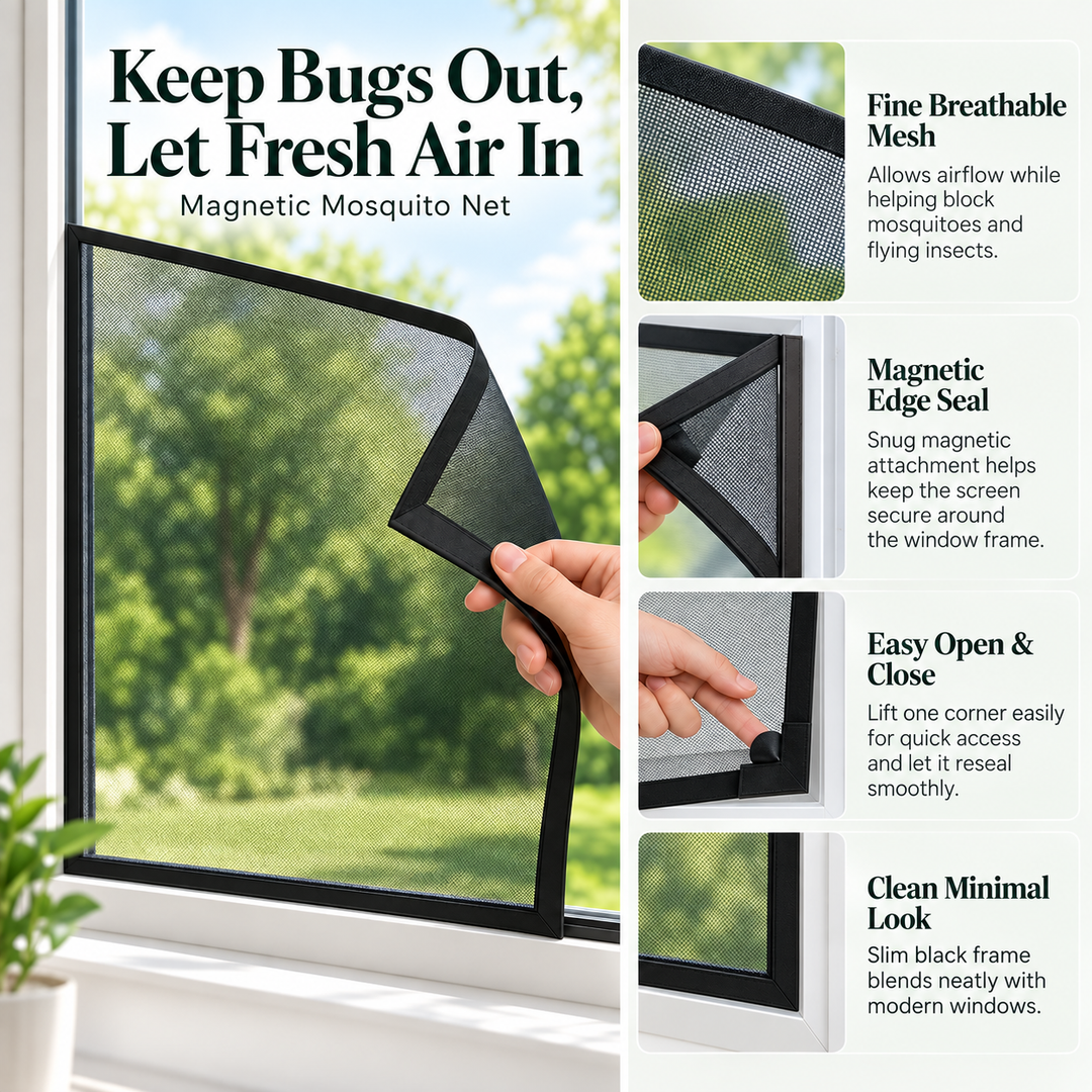 Magnetic Mosquito Net for Windows Insect Mesh Screen Bug Proof