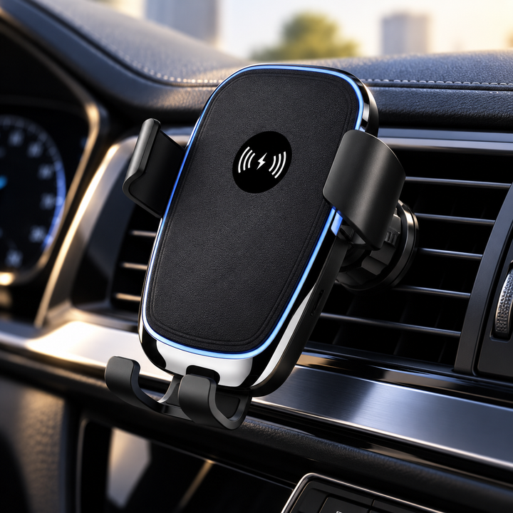 Wireless Car Charger Auto Clamping Fast Charging Phone Mount