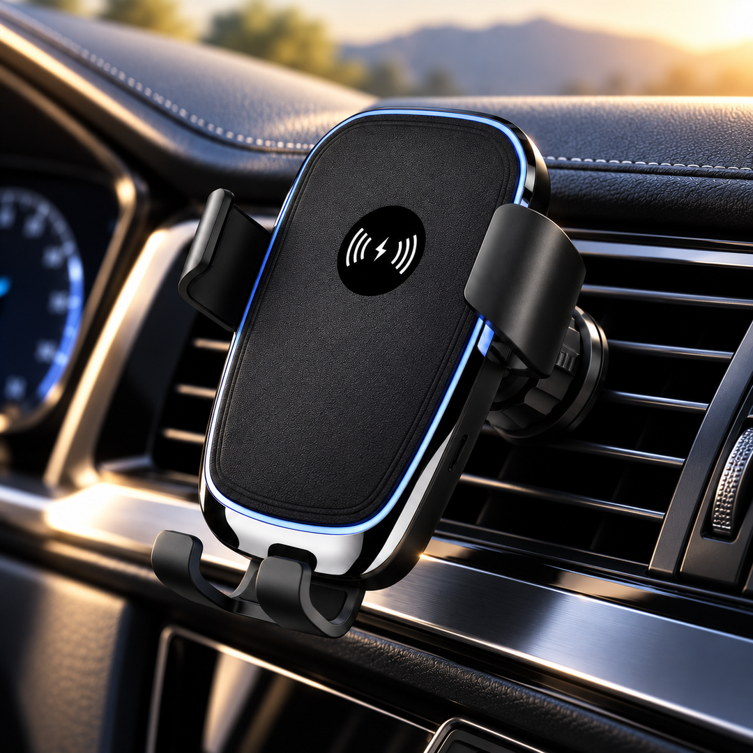 Wireless Car Charger Auto Clamping Fast Charging Phone Mount