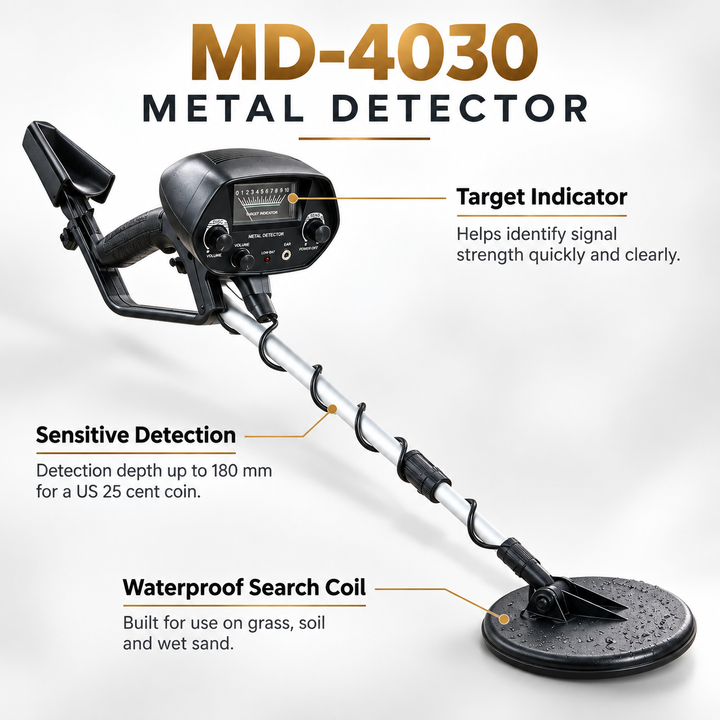 Waterproof Metal Detector Deep Search for Gold Coins Relics