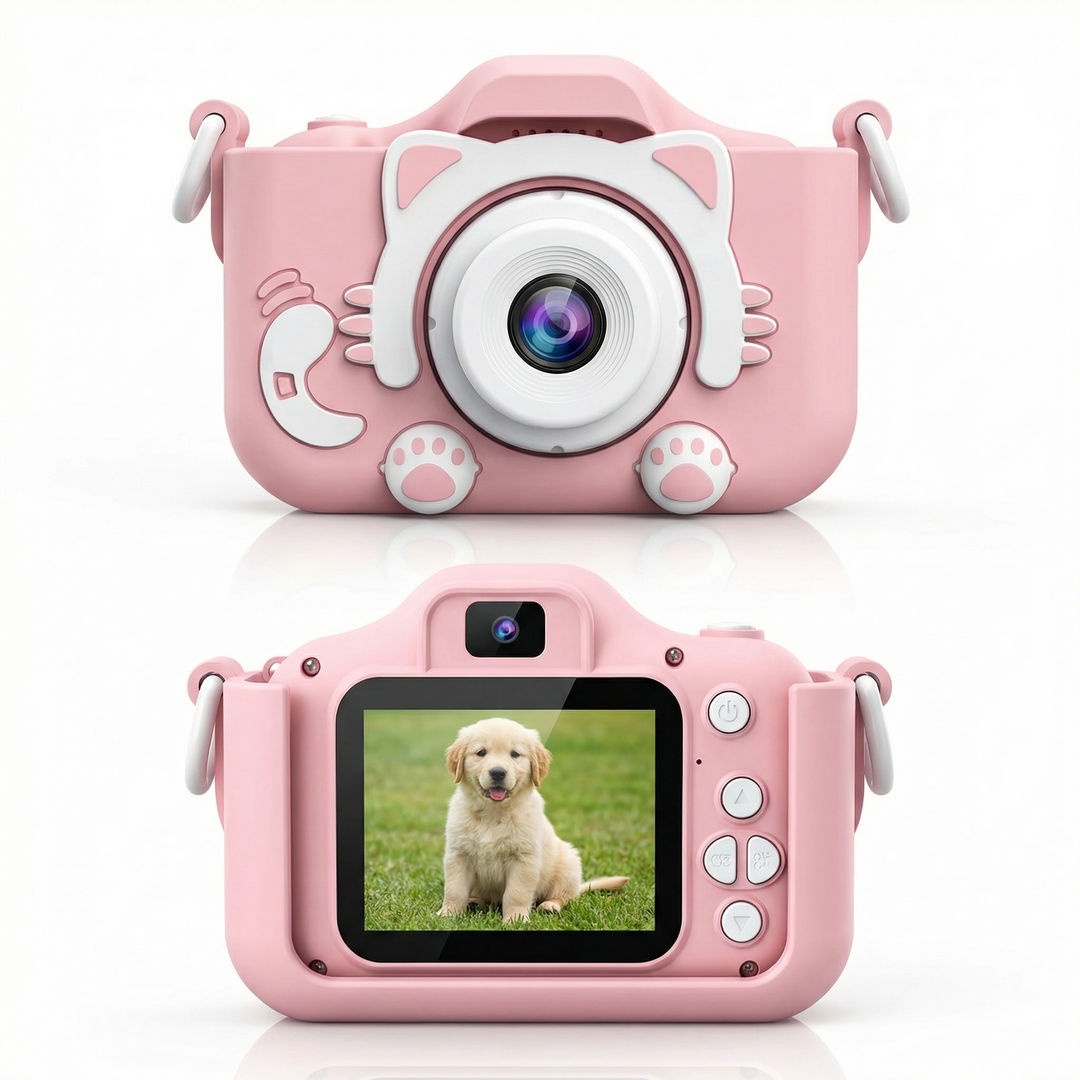 Kids Digital Camera 1080P HD with Selfie and Video Recording