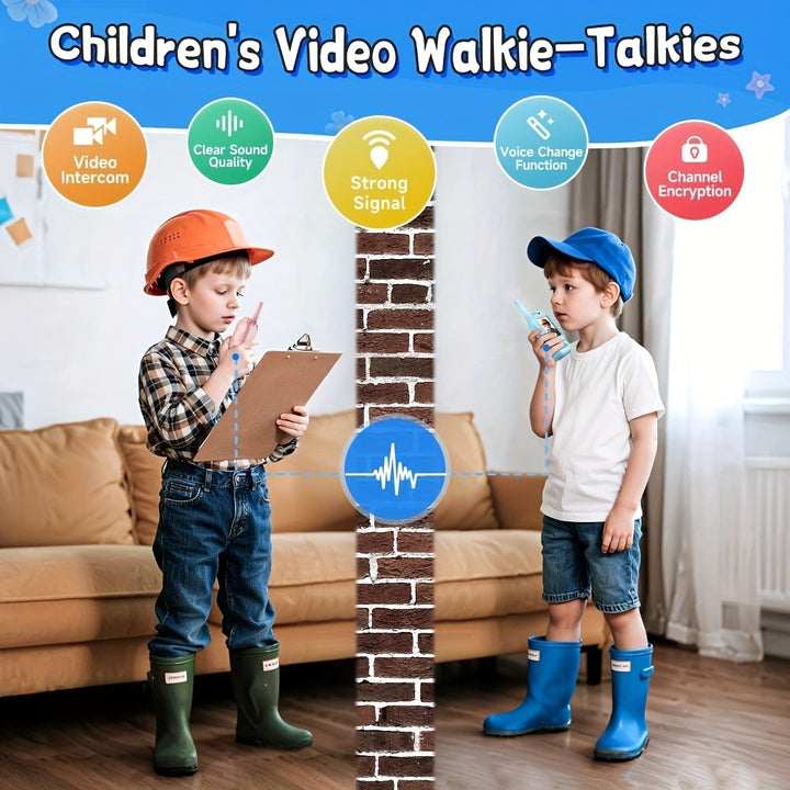 Kids Two-Way Walkie Talkies Video Chat Communication Set