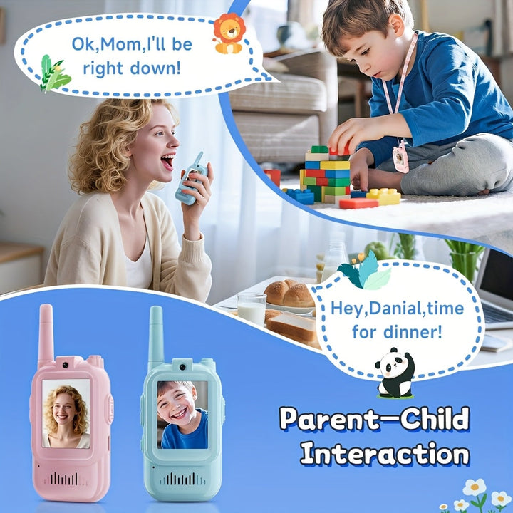 Kids Two-Way Walkie Talkies Video Chat Communication Set