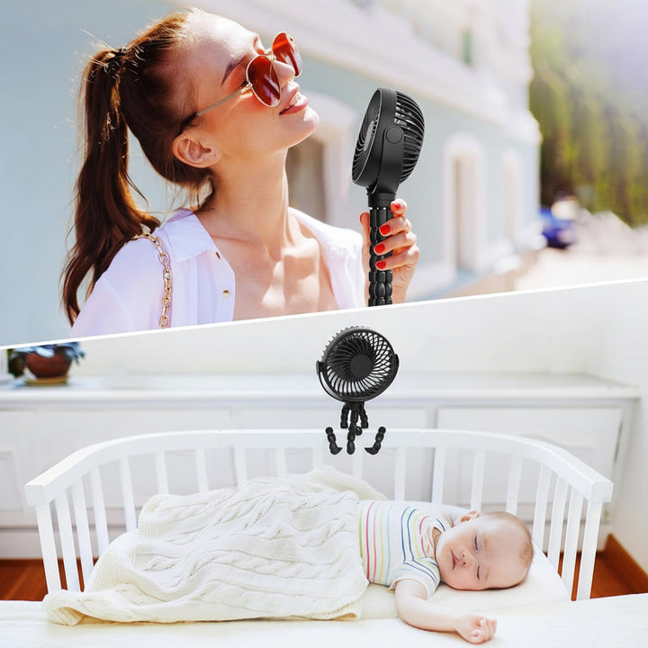 Portable Clip-On Battery Operated Fan for Stroller