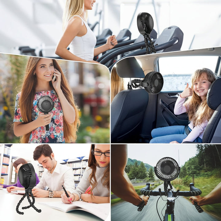 Clip-On Portable Battery Operated Fan for Stroller