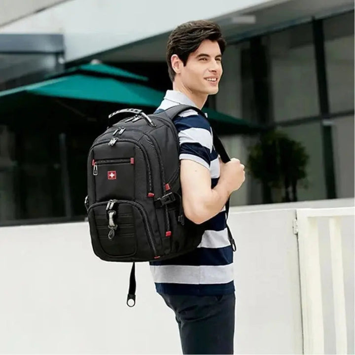 Laptop Backpack Waterproof USB Charging Port Multifunctional Design