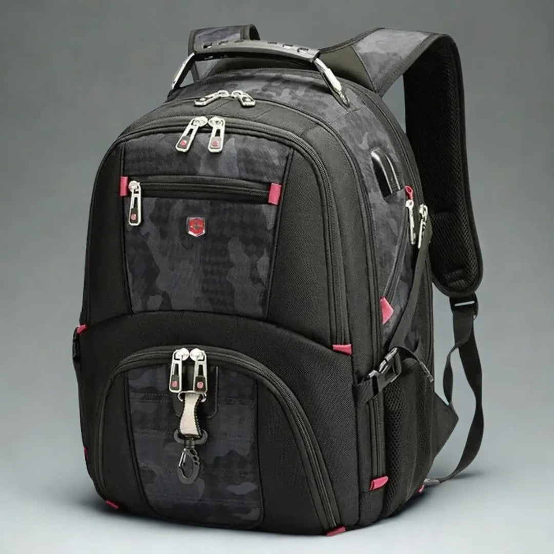 Laptop Backpack Waterproof USB Charging Port Multifunctional Design