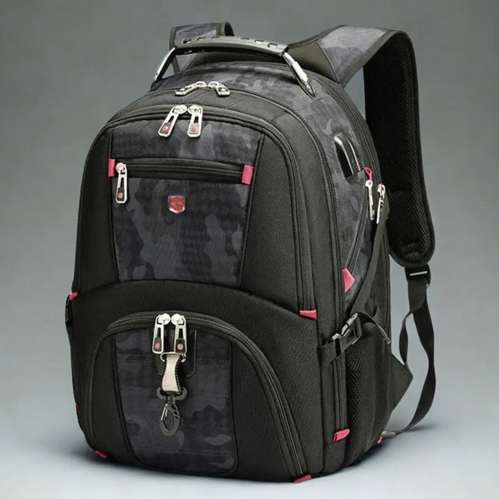 Laptop Backpack Waterproof USB Charging Port Multifunctional Design