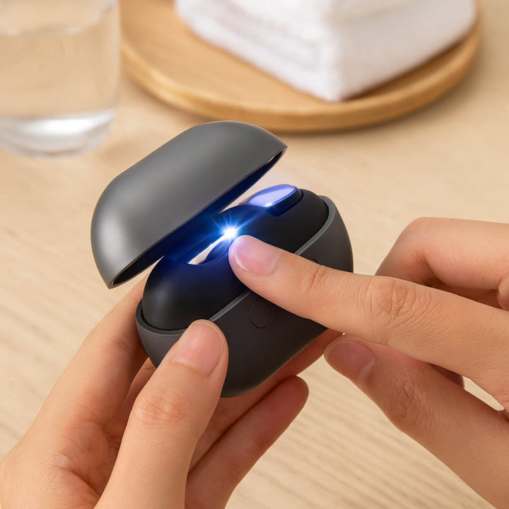 Electric Rechargeable LED Nail Clipper Grooming Tool