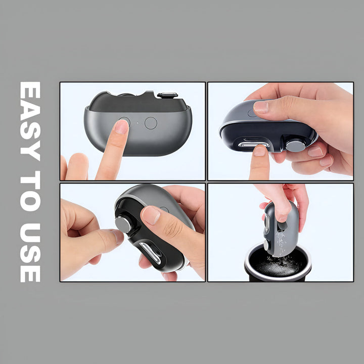 Electric Rechargeable LED Nail Clipper Grooming Tool