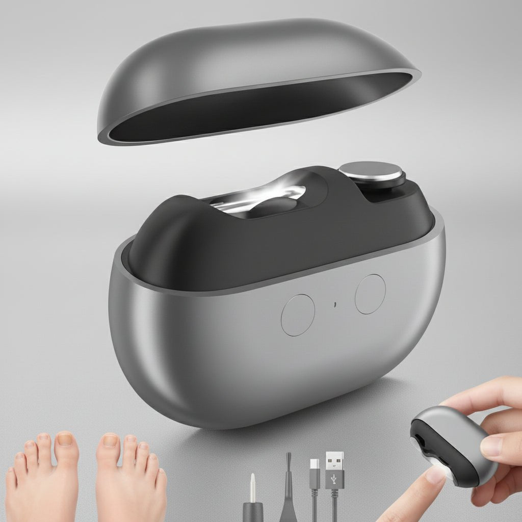 Electric Toenail Trimmer with LED Light Nail Clipper