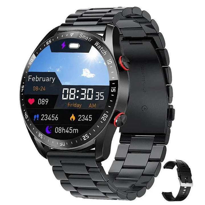 Blood Pressure &amp; Heart Rate Monitoring Fitness Tracker Wristwatch
