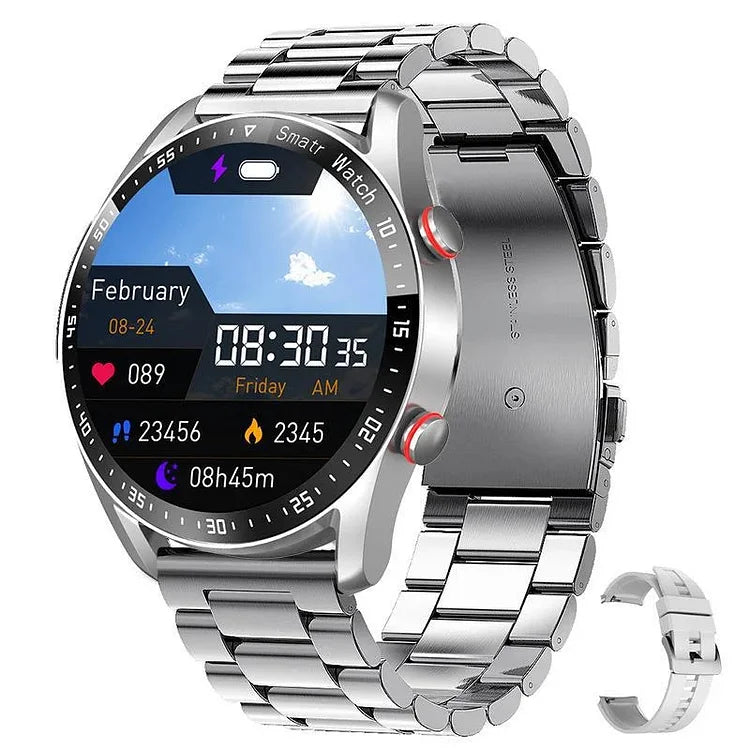Blood Pressure &amp; Heart Rate Monitoring Fitness Tracker Wristwatch