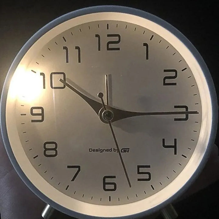 Square Analog Quartz Silent Table Clock Scandinavian Design