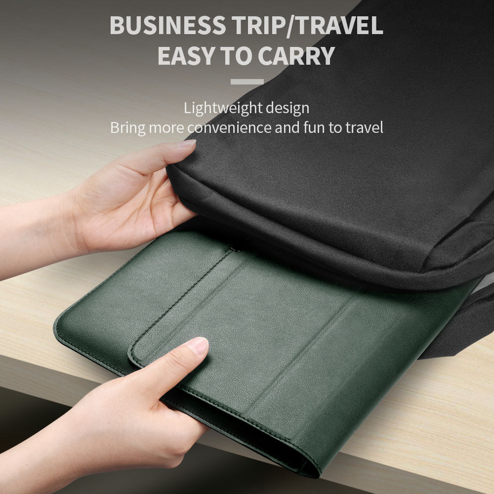 Laptop Sleeve Case with Stand and Accessory Storage Pouch Waterproof