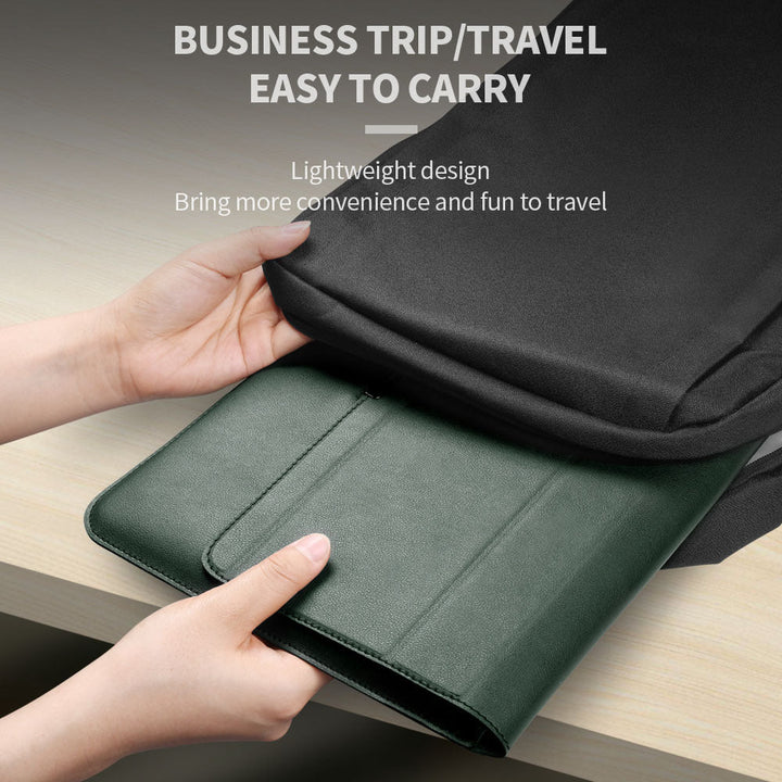 Laptop Sleeve Case with Stand and Accessory Storage Pouch Waterproof