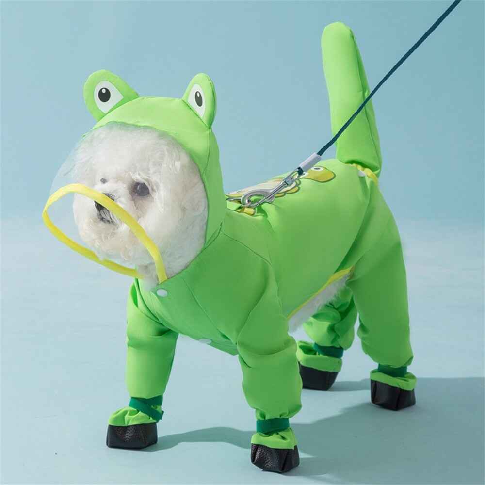 Dog Waterproof Raincoat Full Body Adjustable Pet Jacket