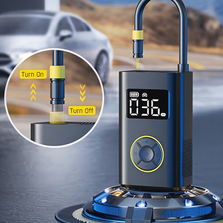 Portable Air Compressor Pump Tire Inflator for Car and Bike