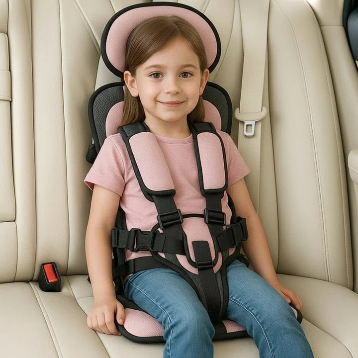 Portable Kids Booster Car Seat with Safety Harness