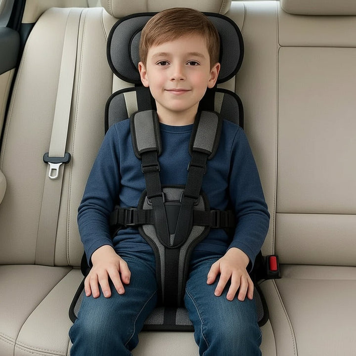 Portable Kids Booster Car Seat with Safety Harness